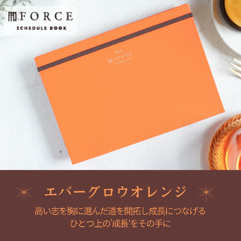 FORCE手帳2024 エバーグロウオレンジ